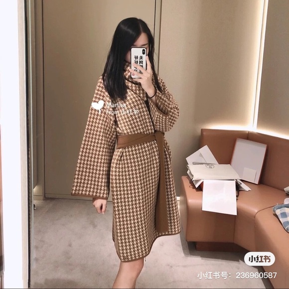 Cashmere Robe Scarf Knit Belt 